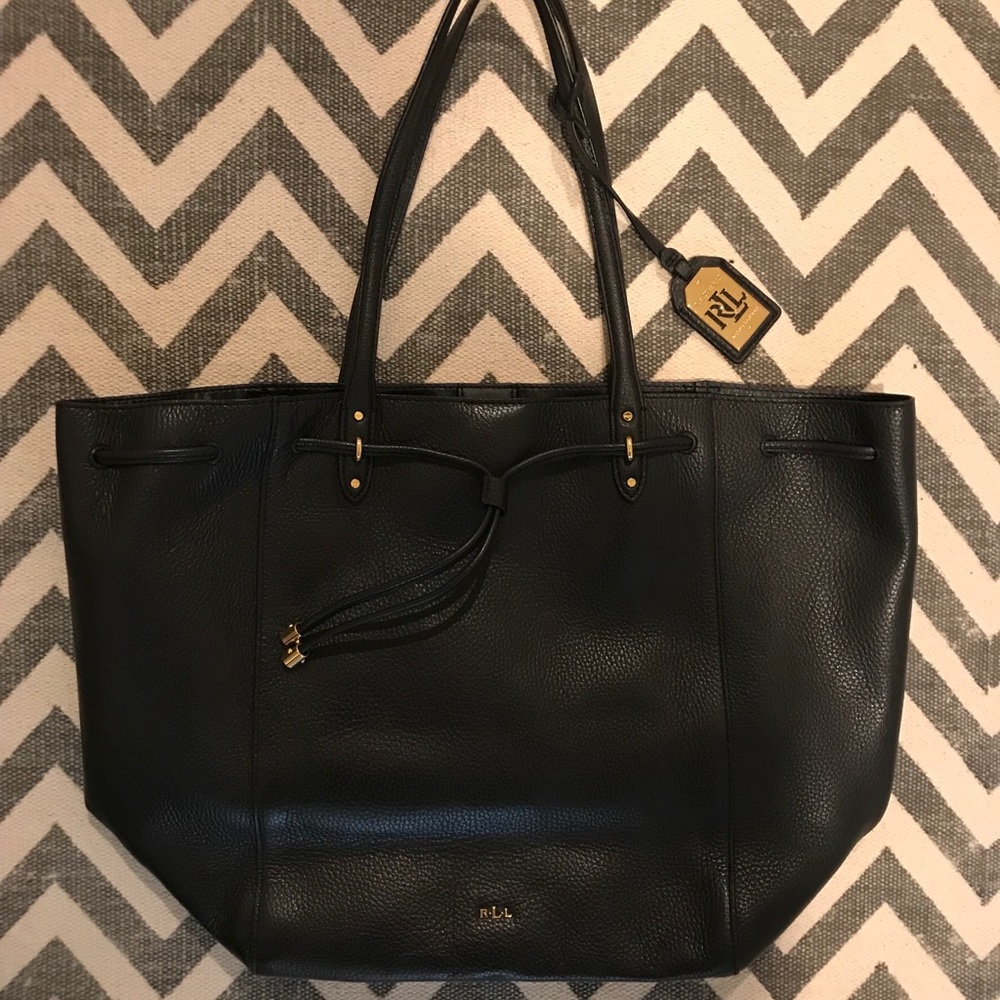 Lauren Ralph Lauren Oxford Leather Tote